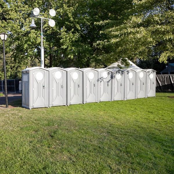 we provide frequent cleaning and maintenance services throughout the period of your event to ensure that our special event portable restrooms remain clean and sanitary